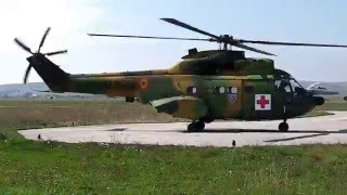 Iar-330 Puma 02 Engine Start, Pre-Flight Checks And Take Off Campia Turzii Airbase 14-9-2015
