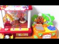 Anpanman Crane Game,Kitchen Set★アンパンマン わくわくクレーンゲーム で 森でおりょうりキッチンセットとやってみた！