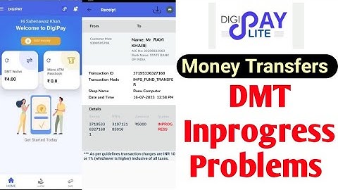 Digipay Lite DMT Inprogress Problems | DMT Refund | money Transfer pending | new csc digipay