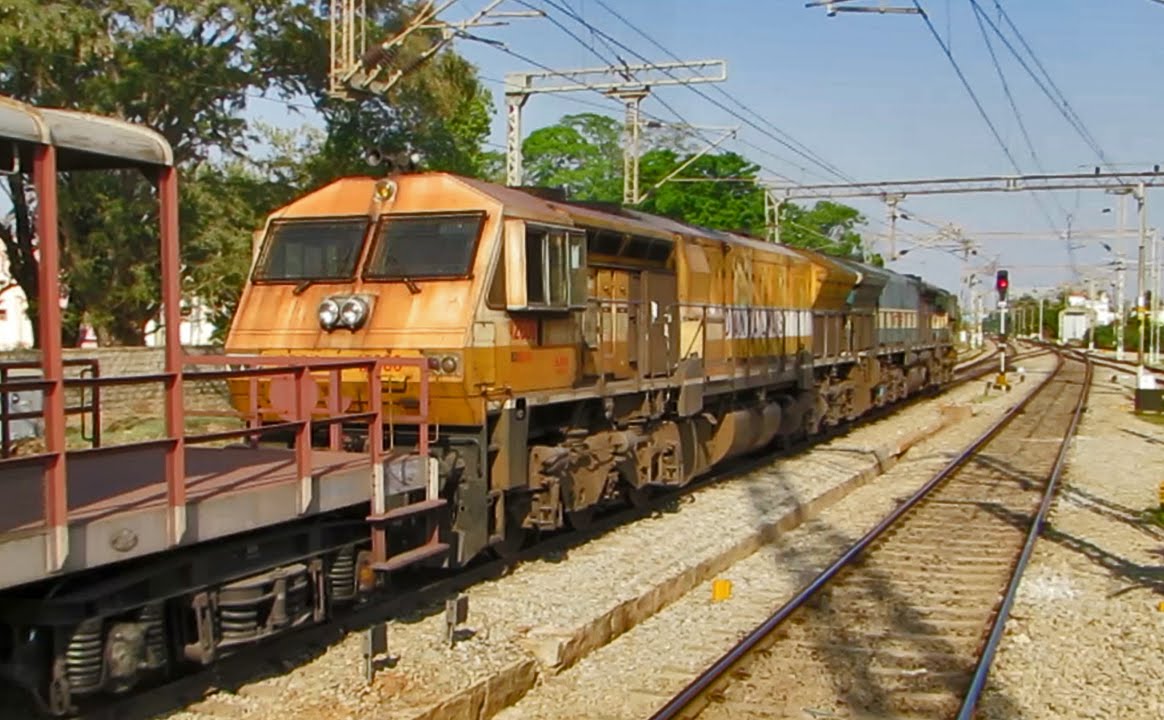 Btpn Rake Twin EMD Locos Notch up with a BTPN Rake on tow - Indian Railways - YouTube