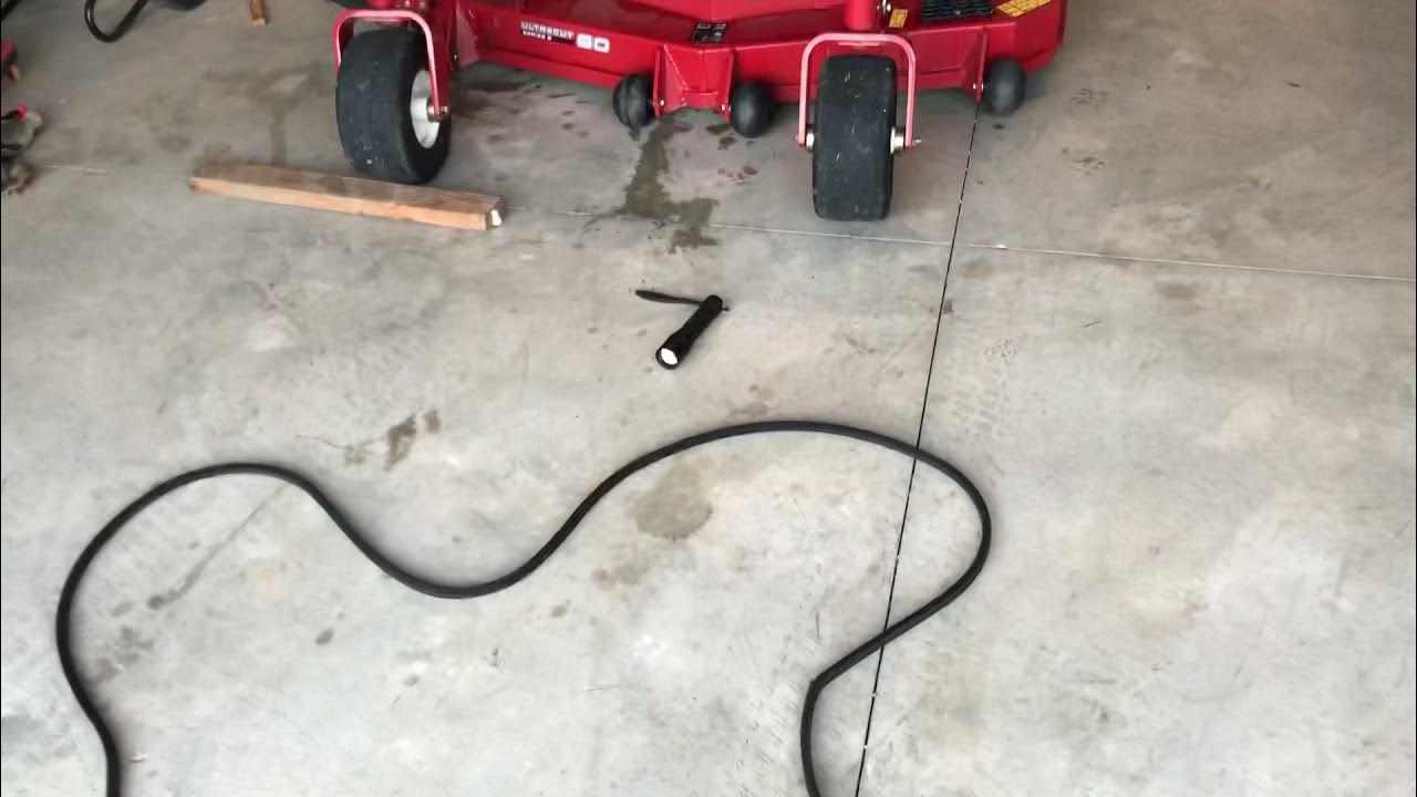 eXmark Lazer Z XSeries Belt Change Hack YouTube