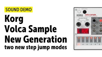 Korg Volca Sample New Generation - "two new step jump modes" demo (no talking)