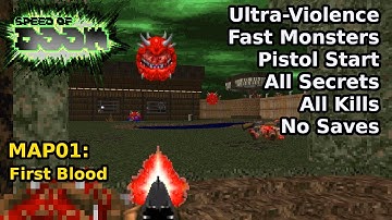 Speed of Doom - MAP01: First Blood (Fast Ultra-Violence 100%)