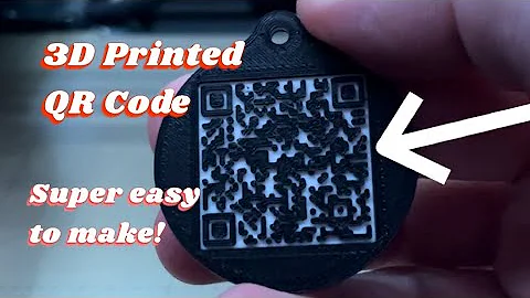You can 3D print QR codes!