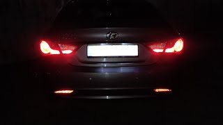 Доработка задних фонарей Hyundai Sonata YF America Alabama  TUNING  revision of the rear lights