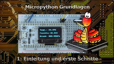 Micropython Grundlagen - 1: Einleitung und erste Schritte