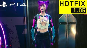 CYBERPUNK 2077 PATCH 1.05 PS4 Gameplay & Graphics (1080p 60FPS) | CYBERPUNK 2077 PS4 1.05 PATCH