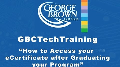 How to Access your eCertificate after Graduating your Program