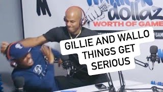 Gillie and Wallo throw hands