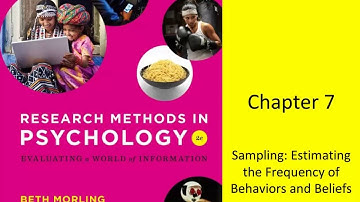 Chapter 7   Generalizability Does the Sample Represent the Population