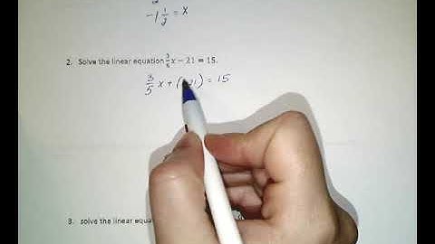 Grade 8 Module 4 Lesson 4: Solving Linear Equations