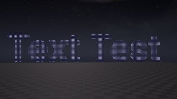 UE5 Niagara Custom LED Text - Tutorial