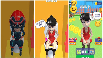 Rush Run ( Need To Pee ) - Gameplay Walkthrough Part 1 Levels iOS , Android