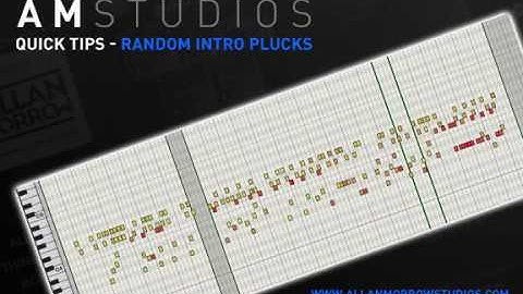 Allan Morrow / AM Studios - Quick Studio Tip - Random Intro Plucks