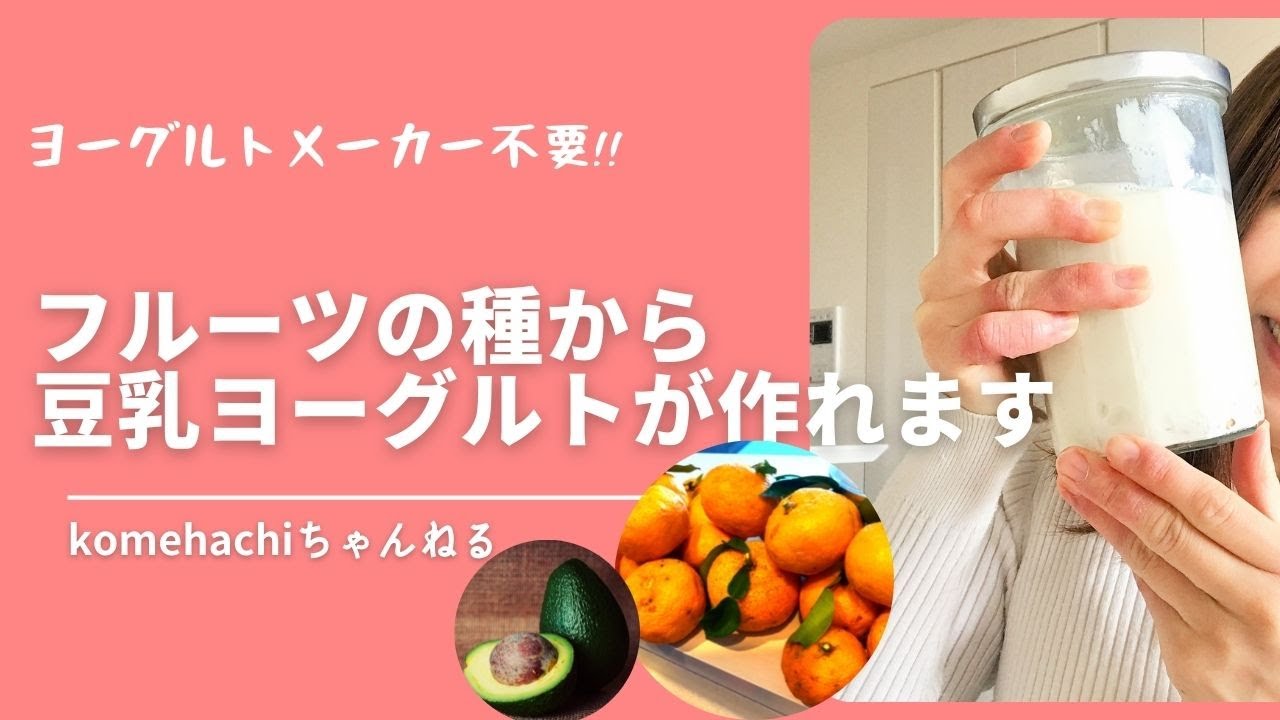 フルーツの種で 豆乳ヨーグルト を作ることは危険なの 発酵食品は微生物で作られます Komehachi企画