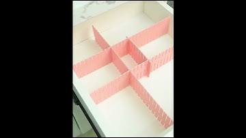 Drawer Dividers Adjustable Grid Clap board Grid Drawer Dividers, Plastic Drawer Organizer