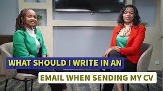 What Should I Write in an Email When Sending My CV