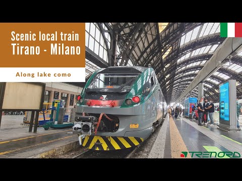 A scenic ride along lake como from Tirano to Milano Centrale in Italy & Tirano station review.