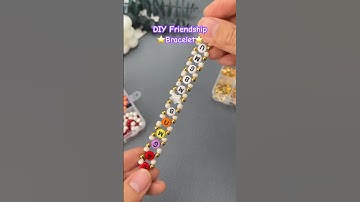 DIY Letter Beads Friendship Bracelet | YouTube Beads Jewelry Making | Nihaojewelry Making Classes