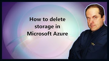 How to delete storage in Microsoft Azure