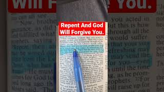 #Repent And #God Will #Forgive You. #israel Acts 3:19-20