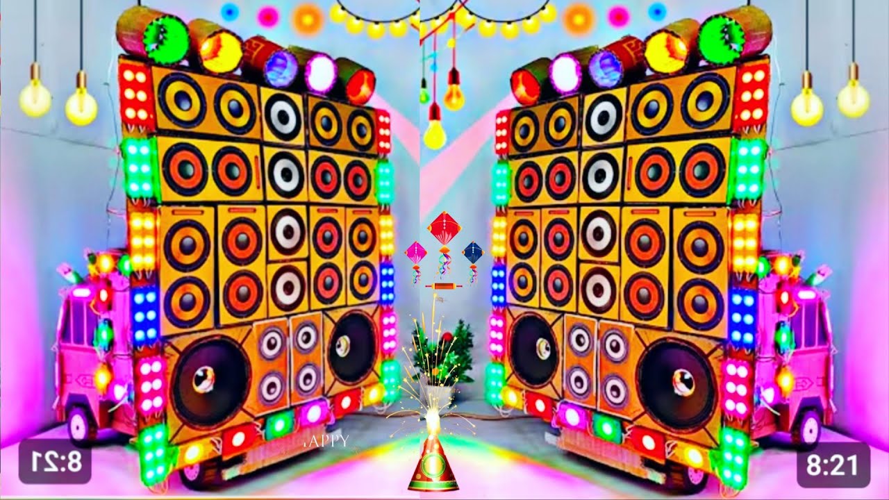 Mini Dj Wedding Dj Navratri Durga Pooja Dj Gauri Light Big Dj Truck Trolley Ganesh Murti Visarjan