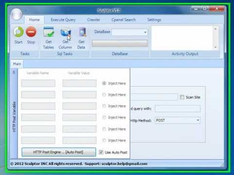Sculptor - Sql injection - Http Post Method