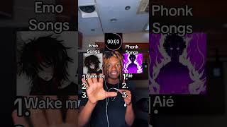 Emo Songs VS Phonk Songs! #emo #phonk #music