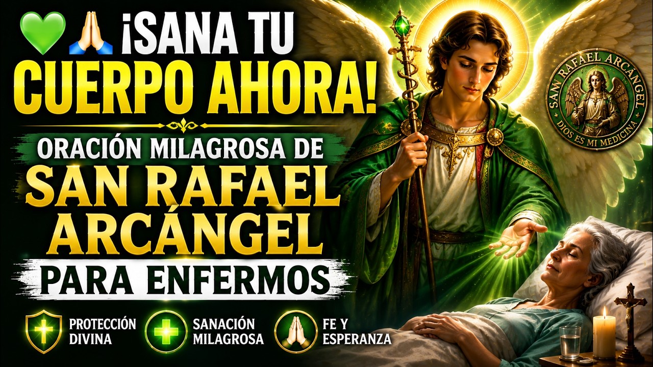 💚🙏¡Sana tu Cuerpo Ahora! Oración Milagrosa de San Rafael Arcángel para ...