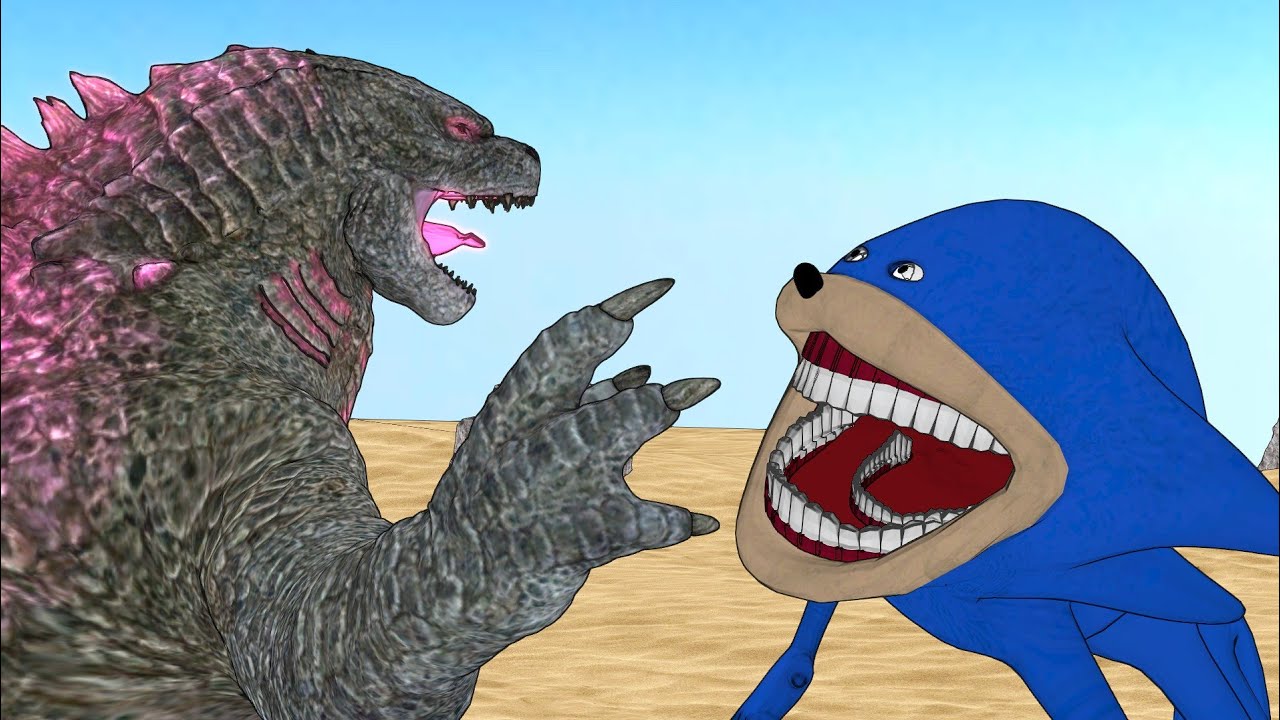 Shin Sonic vs Godzilla