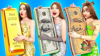 BROKE VS RICH VS GIGA RICH || Expensive VS Cheap Hacks and Funny Relatable Moments by 123 GO! Series