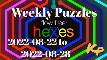 Flow Free Hexes - Weekly Puzzles - Extreme Courtyard Spin - 2022-08-22 to 28 - August 22 to 28 2022