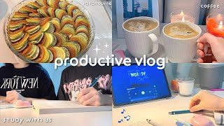 productive vlog ˚୨୧⋆ 7 am morning, cooking ratatouille 🐭 ིྀ, study with us, iftar 🍵