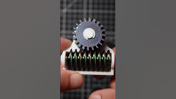 3D printed worm gear mechanism