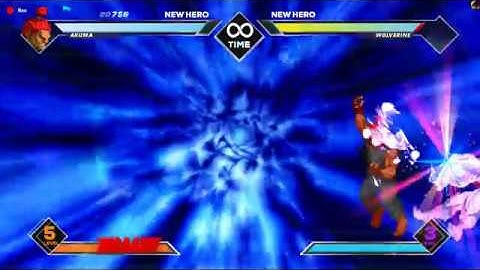 Marvel vs Capcom Extreme - Akuma specials - Hyper effect v2 - Hyper BG v1
