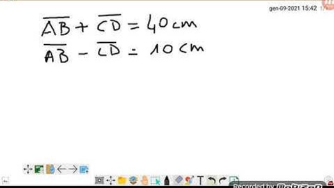 PROBLEMI CON I SEGMENTI - SOMMA E DIFFERENZA