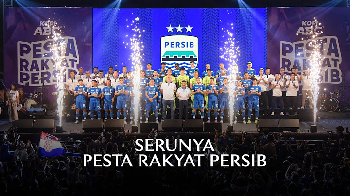 Launching tim PERSIB di Pesta Rakyat PERSIB Bersama Kopi ABC