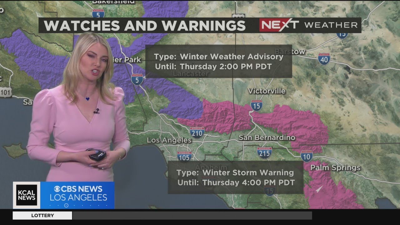 Winter storm warnings, wind advisories issued for upcoming storm - YouTube