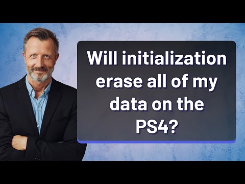 Will initialization erase all of my data on the PS4?