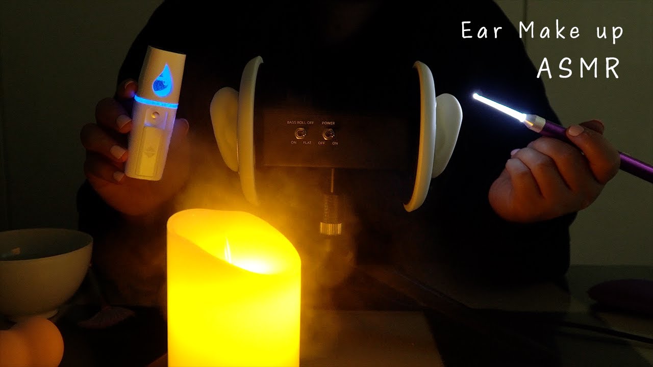 ASMR [팅글폭탄] 귀에 메이크업 해드리고 귀도 섬세하게 파드릴께요👂