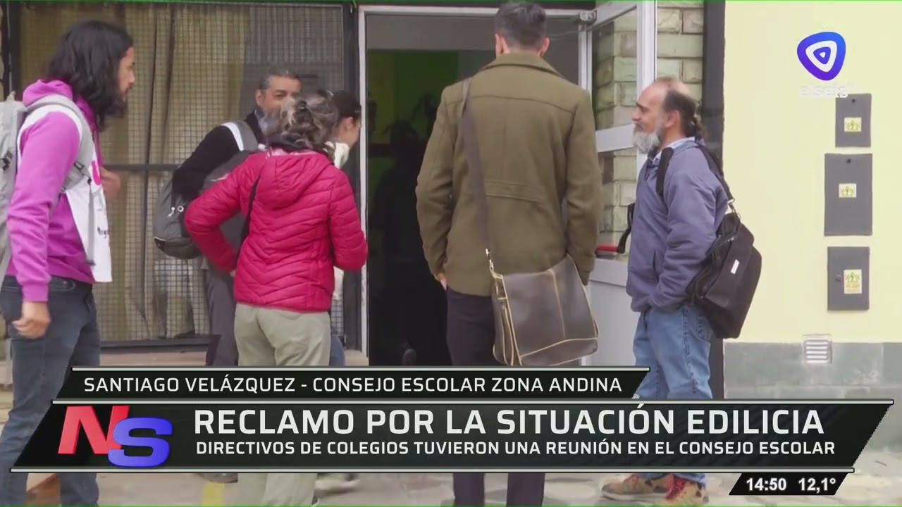 Reunión en el Consejo Escolar con directivos de diferentes escuelas por los reclamos edilicios