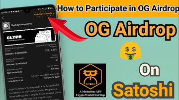 How to participate in OG airdrop in satoshi | OG airdrop | Satoshi