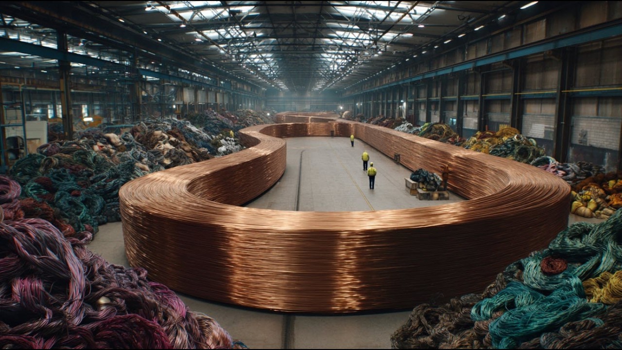 How $50 Billion Worth of Copper/Year Is Recycled. Advanced Heavy Industry Manufacturing Unveiled