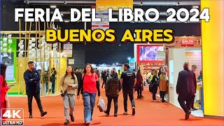 【4K】Buenos Aires Walk, FERIA del LIBRO 2024 - LA RURAL, Palermo | ARGENTINA Book Fair