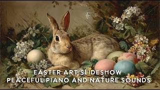 8hr Easter Ambience Slideshow: Piano + Nature Sounds for Relaxation: Art Screensaver for Living Room