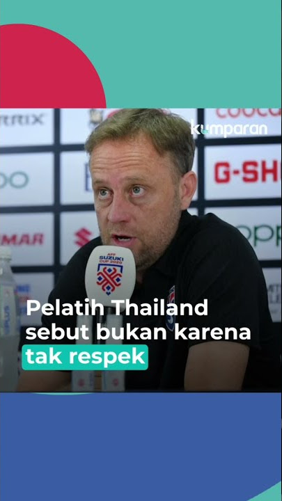 Alexandre Polking menangis saat konferensi pers usai pertandingan Indonesia vs Thailand #pialaAFF