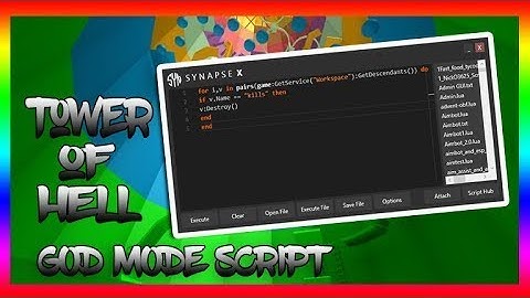God Mode Gameplay for Tower of Hell Roblox!! READ DESC FOR SCRIPT!