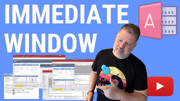 How to Use the Immediate Window in Microsoft Access