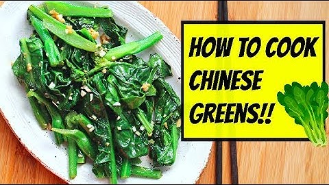 VEGAN DIM SUM - GARLIC STIR-FRY CHINESE GREENS (GAI LAN)