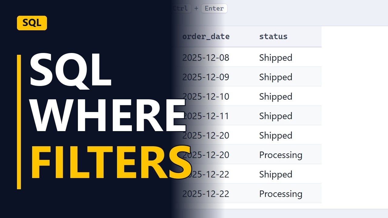 SQL WHERE Clause: Filter Rows Like an Analyst